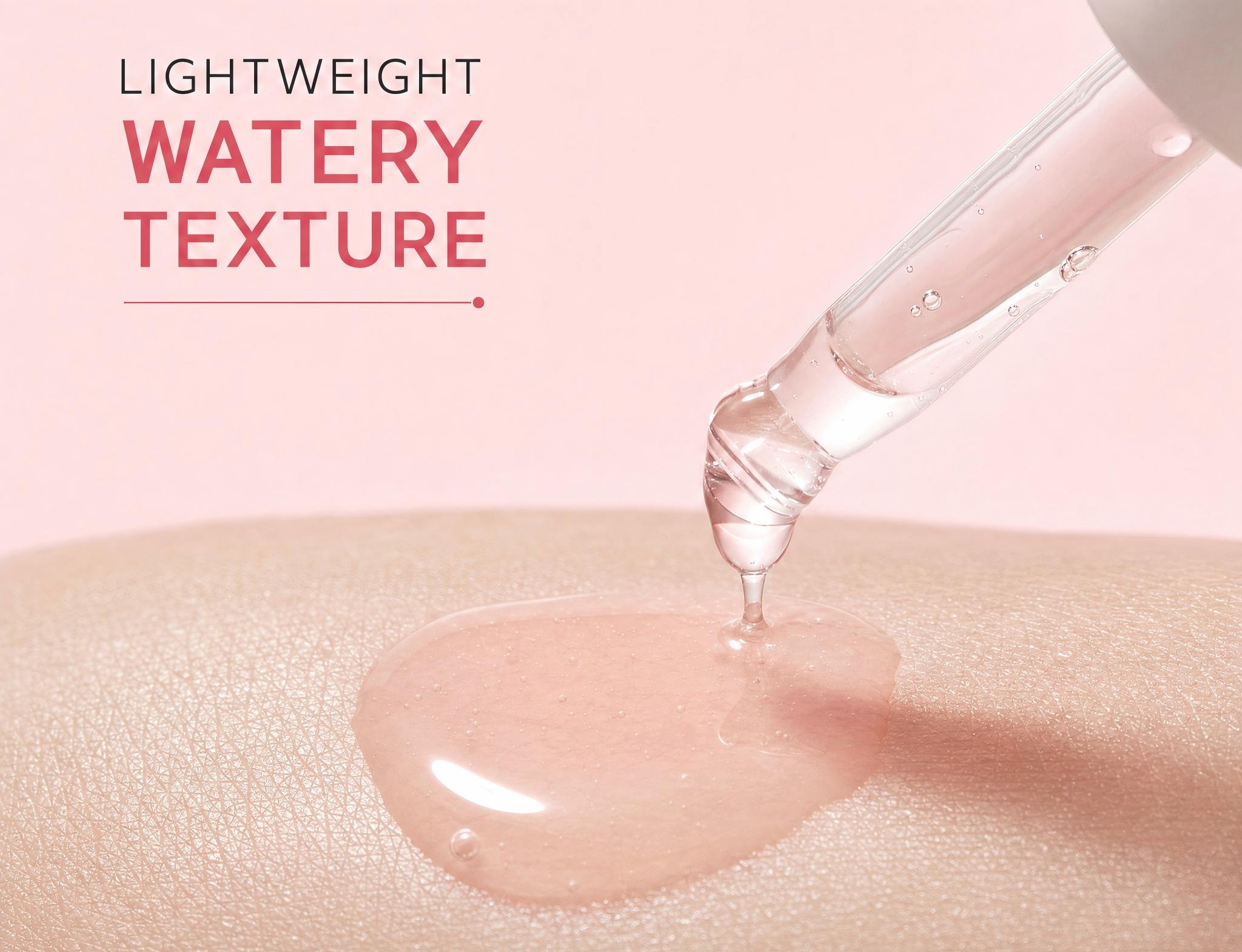 Lightweight feel on the skin Lightweight feel on the skin