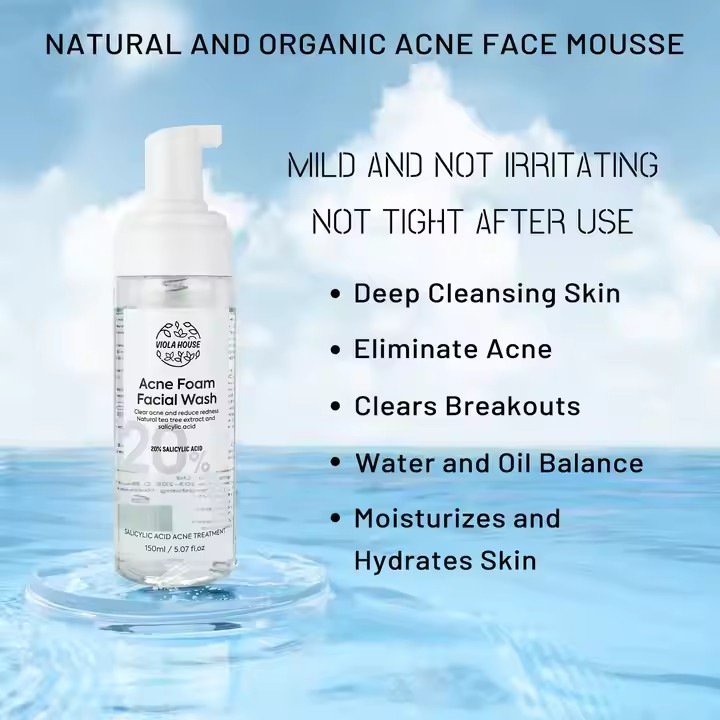 Foam Face Mousse for Deep Oil Acne Skin