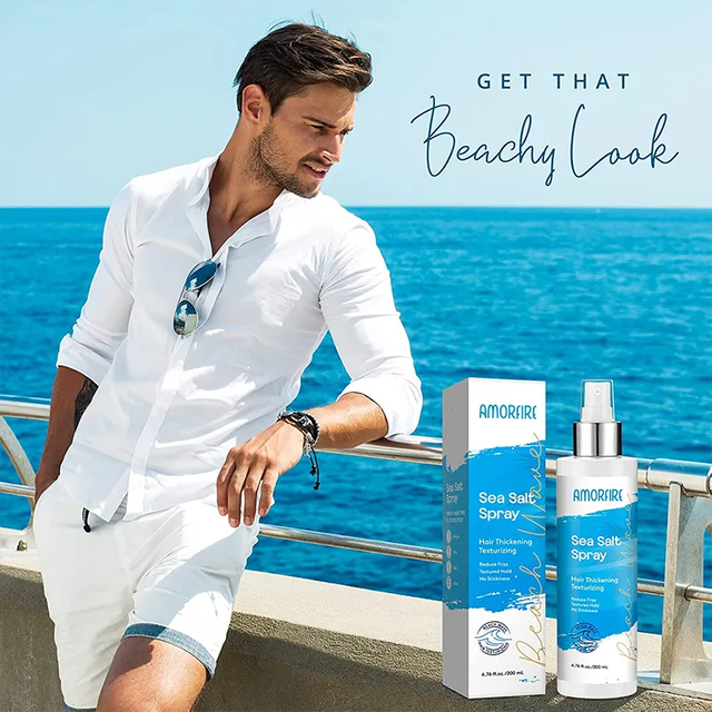 Natural Sea Salt Hair Spray For Beach Wave Hair