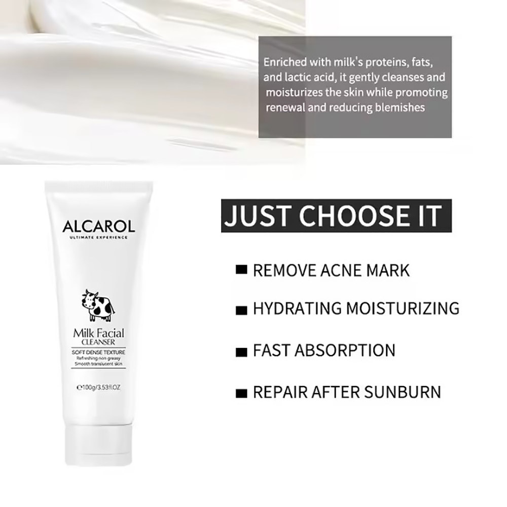 ALCAROL Milk Foaming Facial Cleanser