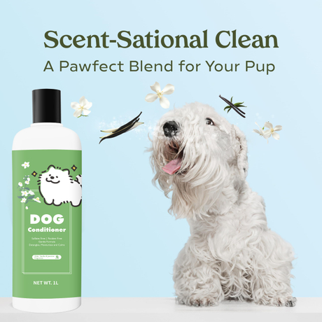 Dog Shampoo & Conditioner Set With Vanilla & Jasmine Fragrance