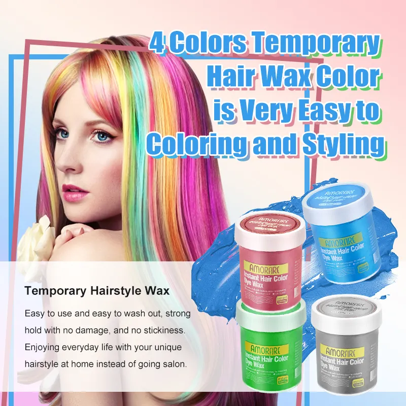Instant Hair Color Dye Wax