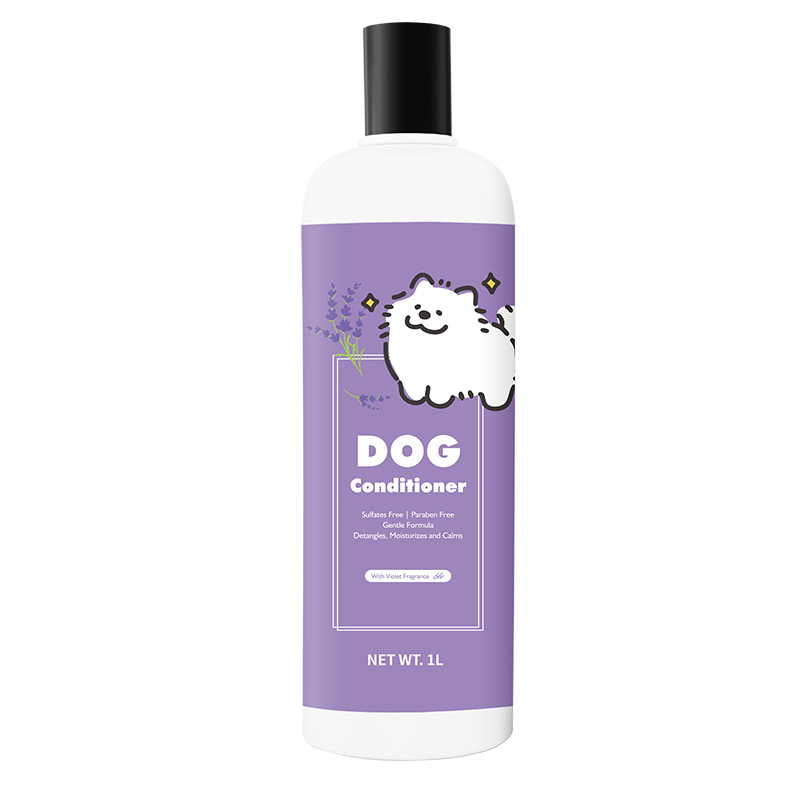 OEM/ ODM 바이올렛 향기 된 애완 동물 샴푸 및 컨디셔너 세트