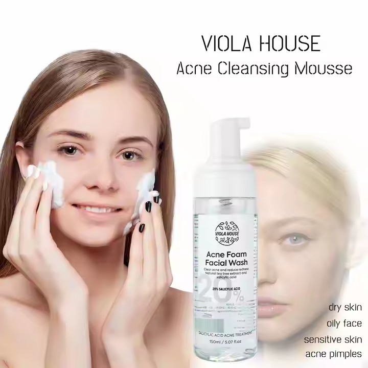 Foam Face Mousse for Deep Oil Acne Skin