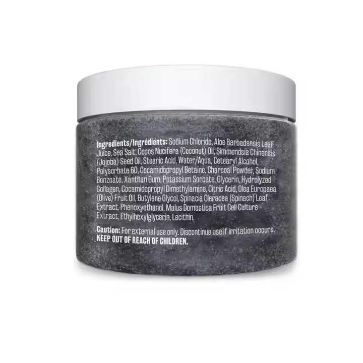 Charcoal Body Scrub with Collagen