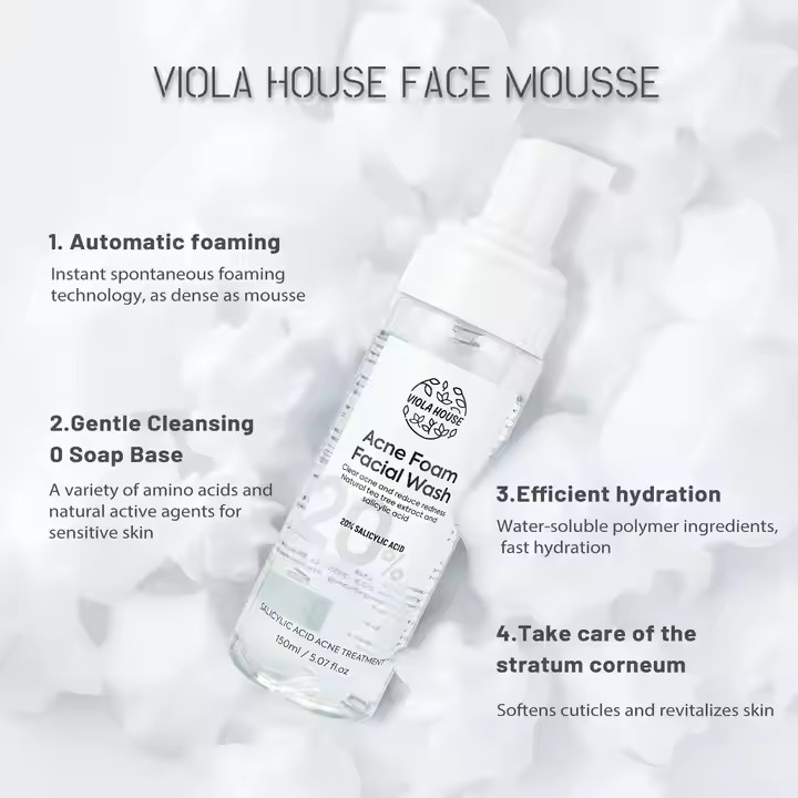 Foam Face Mousse for Deep Oil Acne Skin