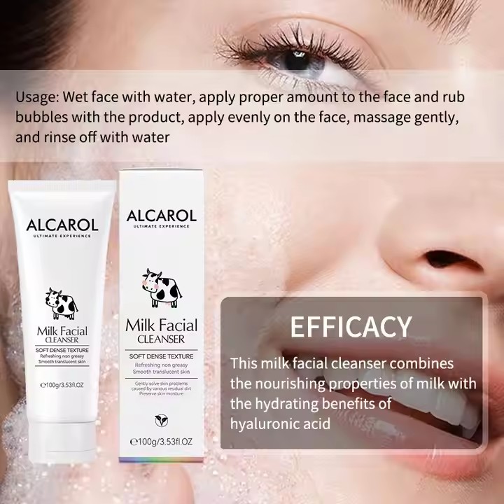ALCAROL Milk Foaming Facial Cleanser