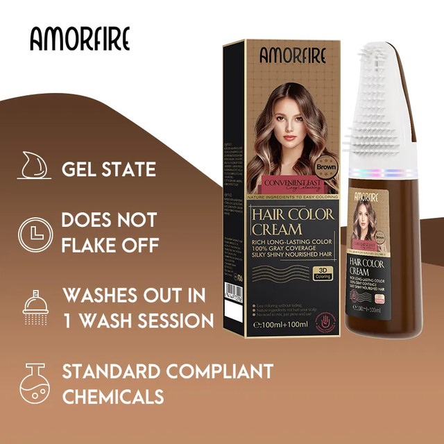 Organic Herban Extracts Brown Hair Dye Shampoo