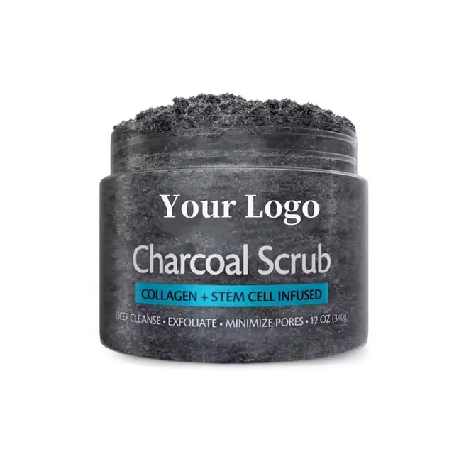 Charcoal Body Scrub with Collagen