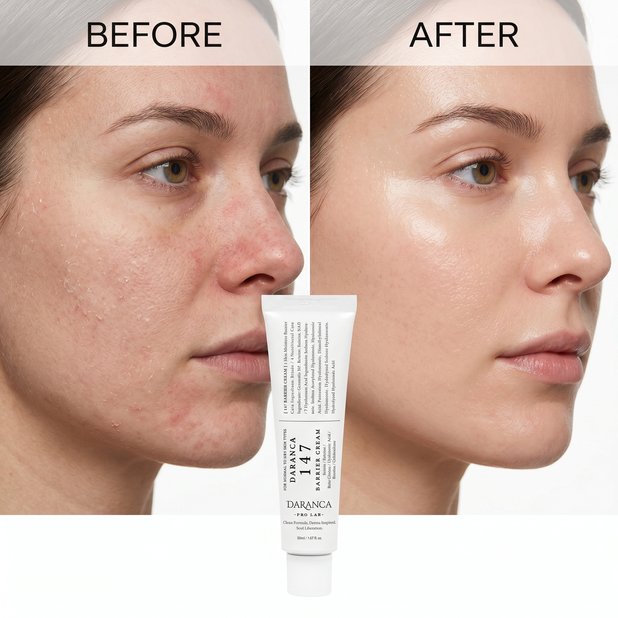 Custom Logo 147 Barrier Face Cream Ectoin Repair Moisturizer with 7 Hyaluronic Acid Ceramide NAD