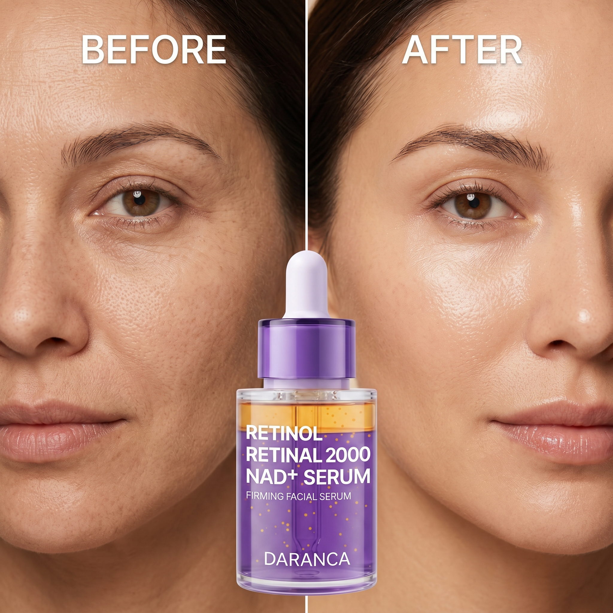 DARANCA Retinol Retinal 2000 NAD+ Facial Serum Dual Vitamin A Firming Anti-Aging 30ml OEM ODM