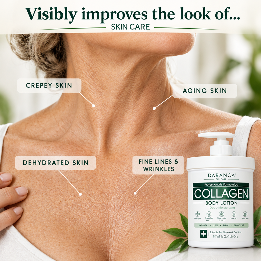 Daranca Collagen Body Lotion with Green Tea Chamomile Vitamin E Aloe Vera