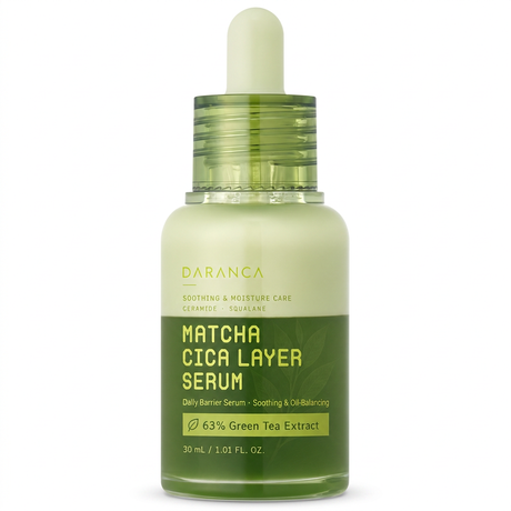 DARANCA Custom Dual-Layer Matcha Cica Face Serum Oil Control Calming Barrier Repair Essence