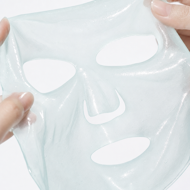 Wholesale 4 Sheet Facial PDRN Hydrogel Mask Vegan Panthenol Niacinamide Deep Hydration Firming Brightening