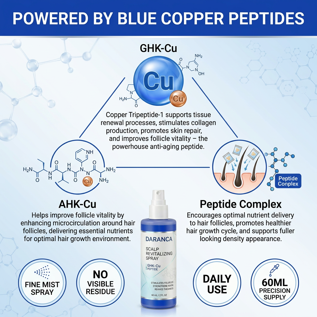 GHK-Cu Peptide Scalp Revitalizing Hair Growth Spray