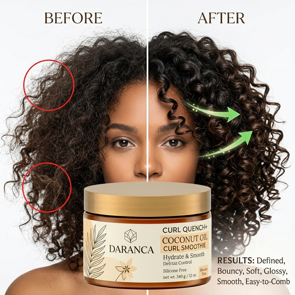 Curl Quench Coconut Oil Smoothie Hair Cream