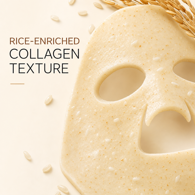 DARANCA Rice 70 + Ceramide 4 Sheet Barrier Mask 70% Rice Water Collagen Hydrating Repair Brightening
