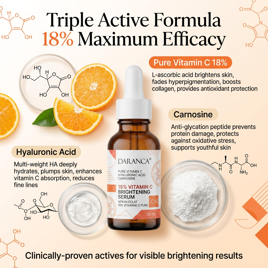 Brightening Anti Aging 18% Vitamin C Face Serum