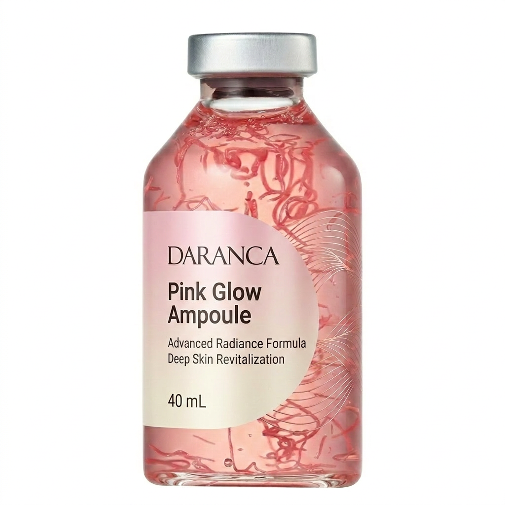 Moisturizing Brightening Glass Skin Pink Glow Face Ampoule 40 Ml