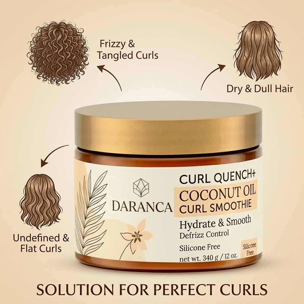 Curl Quench Coconut Oil Smoothie Hair Cream