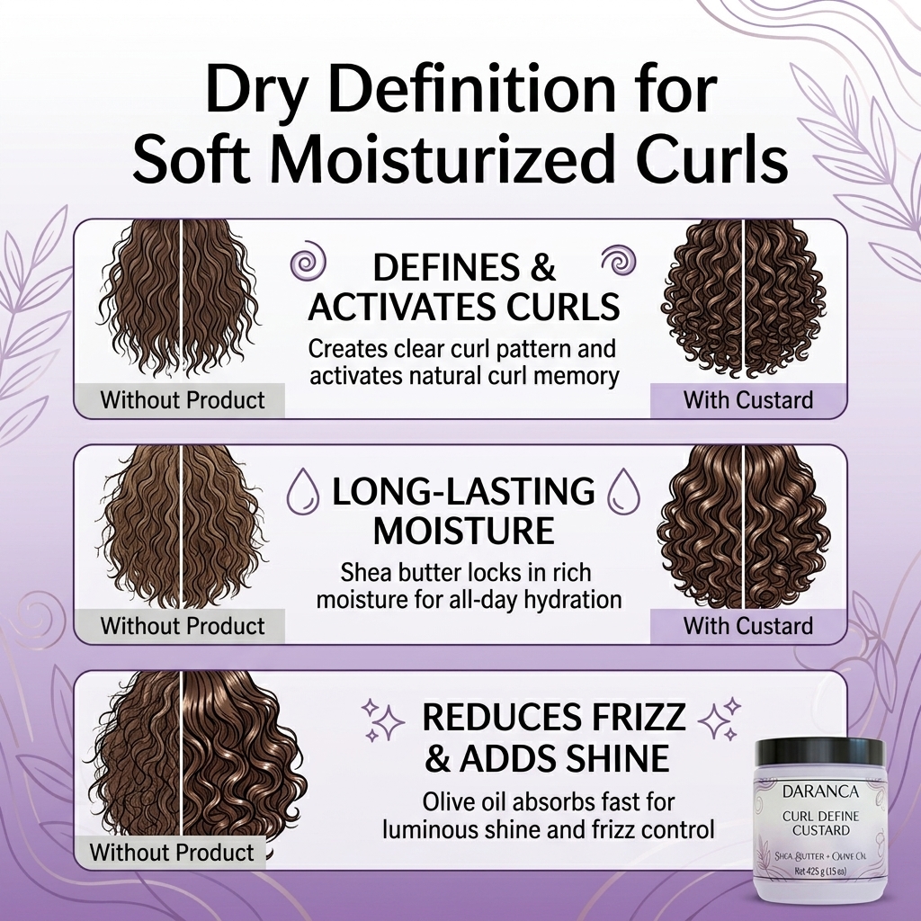 Shea Butter & Olive Oil Nourishing Curl Define Leave-In Curl Hair Cream