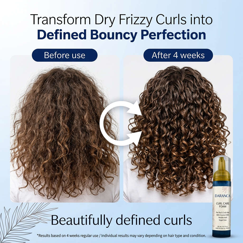 Curly Hair Styling Coconut Milk Nourishing Foam Mousse