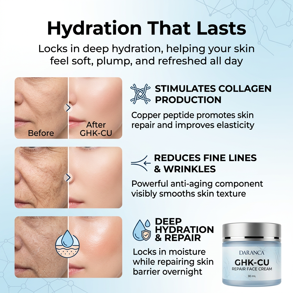 Blue Copper Peptide GHK-Cu Repair Face Cream