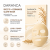 DARANCA Rice 70 + Ceramide 4 Sheet Barrier Mask 70% Rice Water Collagen Hydrating Repair Brightening