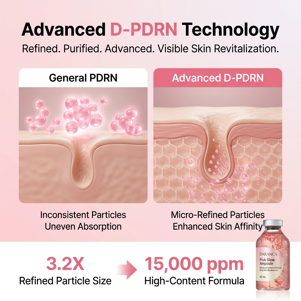 Moisturizing Brightening Glass Skin Pink Glow Face Ampoule 40 Ml