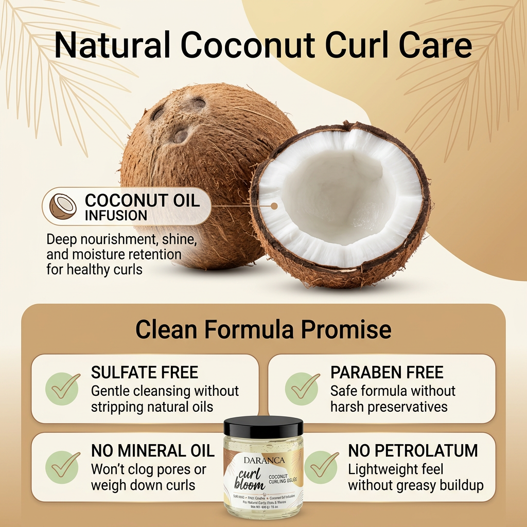 Daranca Curl Bloom Coconut Curling Gel&eacute;e 