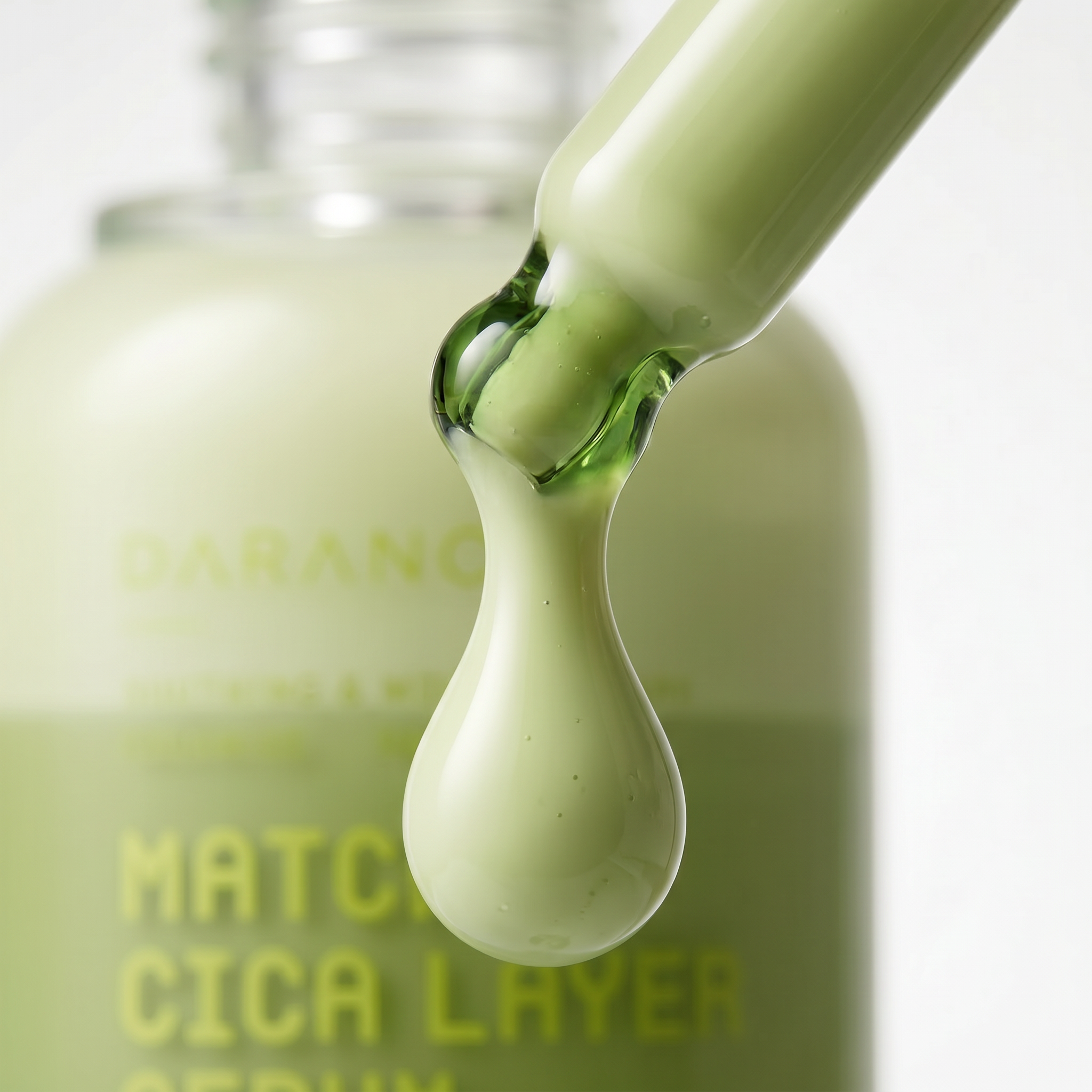 DARANCA Custom Dual-Layer Matcha Cica Face Serum Oil Control Calming Barrier Repair Essence