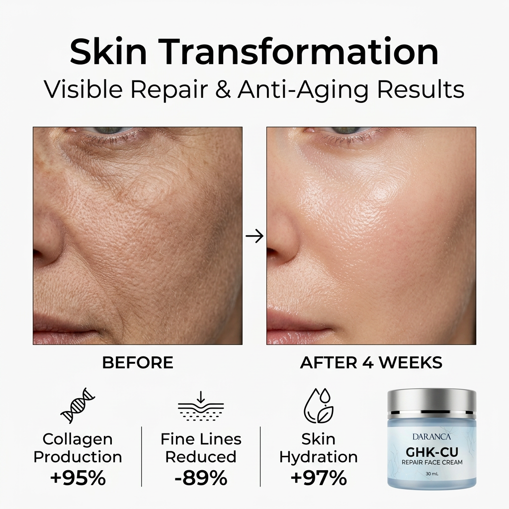 Blue Copper Peptide GHK-Cu Repair Face Cream