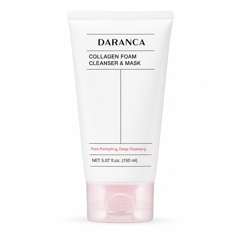 Custom Facial Collagen Foam Cleanser & Mask 2-in-1 Pore Minimizing Deep Cleansing Face Wash 150ml