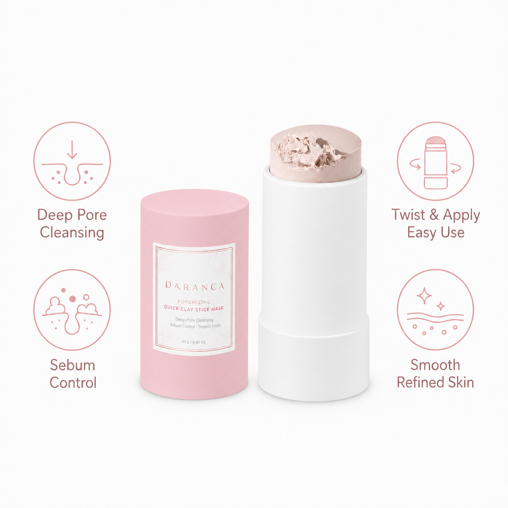 Custom Centella Asiatica Clay Mask Stick Kaolin Clay Himalayan Pink Deep Pore Purifying Control