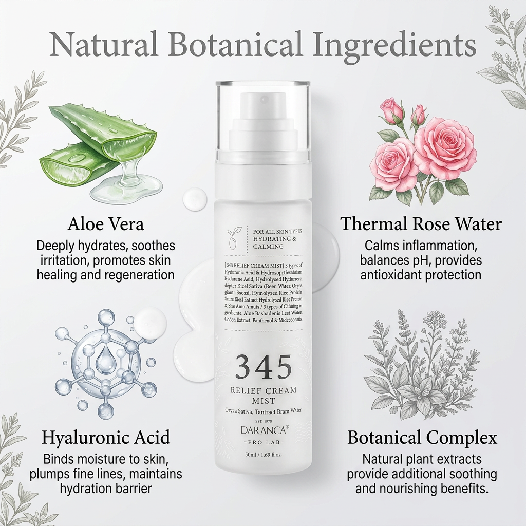 Moisturizing 345 Face Skin Cream Mist