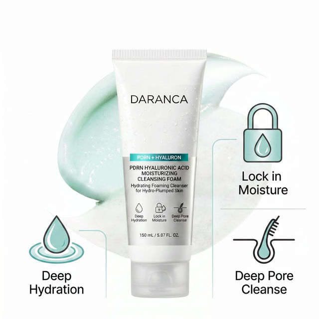 Wholesale Face Wash PDRN Hyaluronic Acid Moisturizing Cleansing Foam Hydrating Deep Pore Gentle