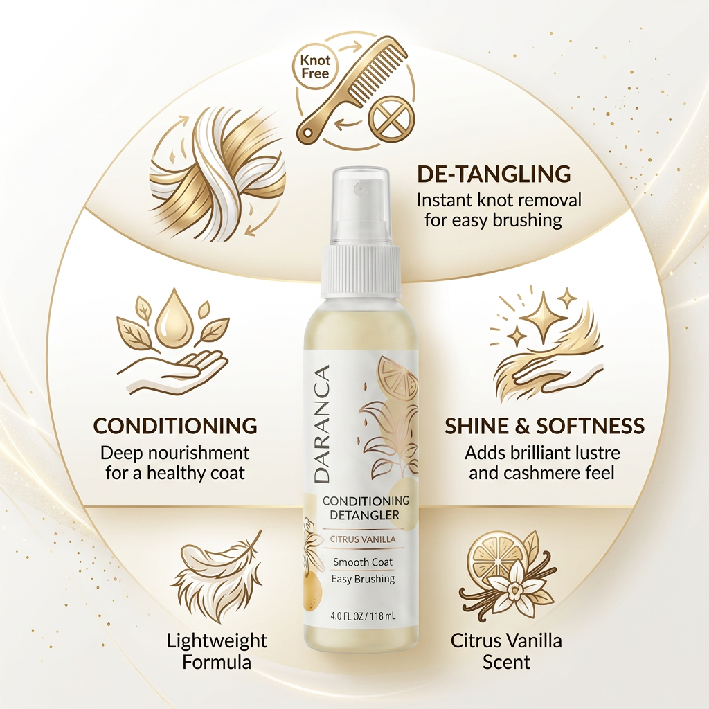 Vanilla Leave-In Conditioning Smooth Coat Detangler Hair Spray