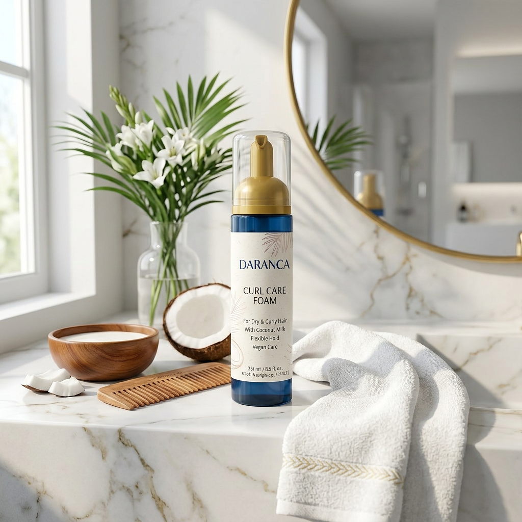 Curly Hair Styling Coconut Milk Nourishing Foam Mousse