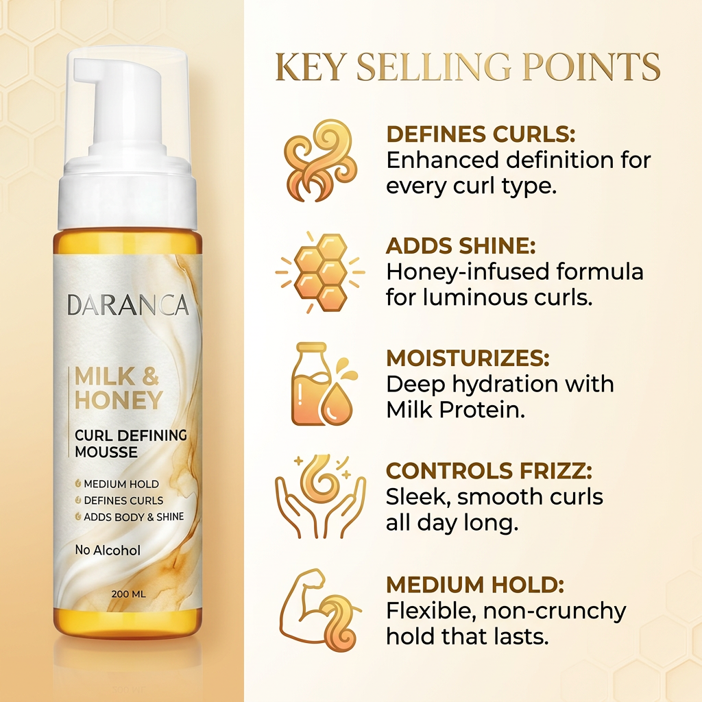 Moisturizing & Nourishing Curl Hair Mousse