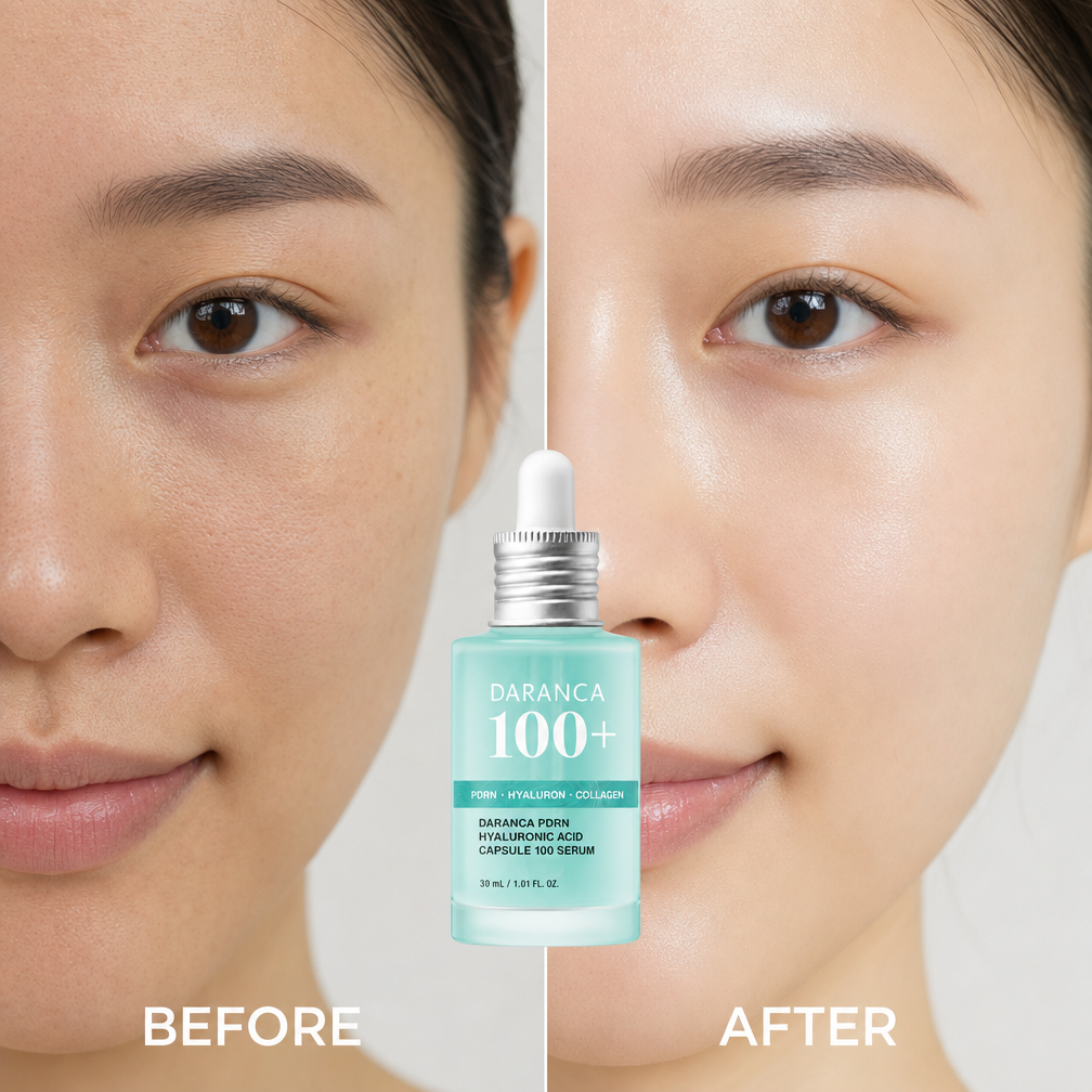 Custom Logo 100+ PDRN Capsule Face Serum Triple Complex Hyaluronic Acid Collagen Hydrating Smoothing Glow Boost Facial Serum