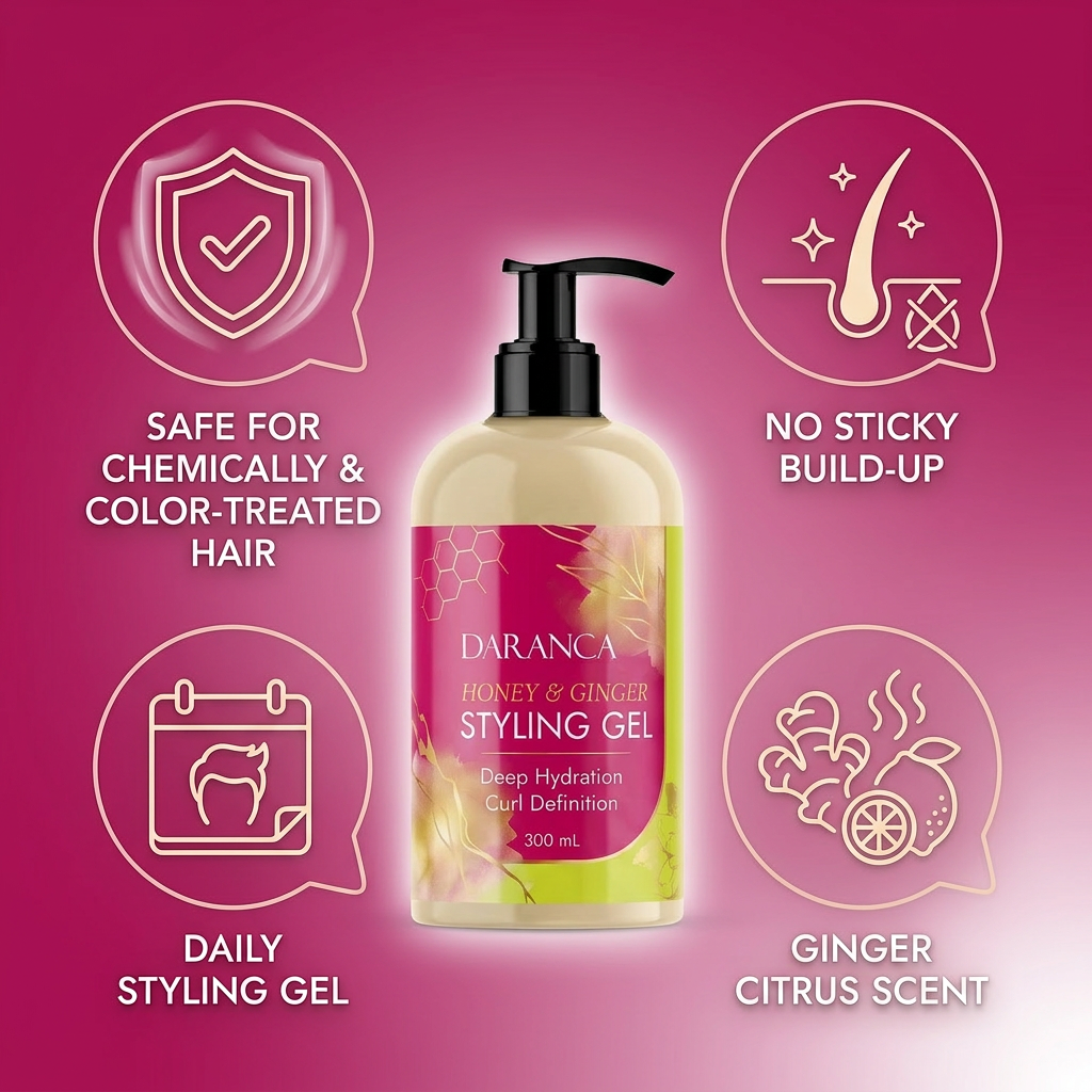 Ginger & Honey Curl Styling Hair Gel