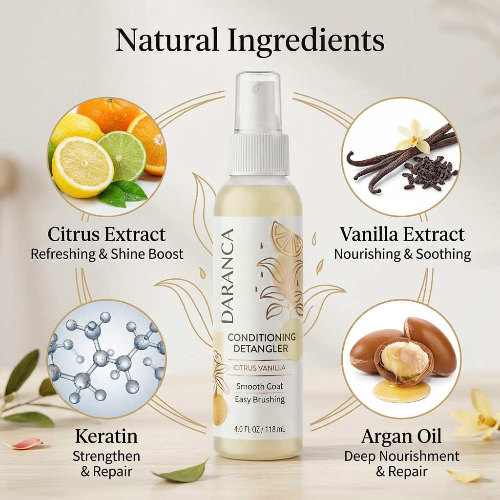 Vanilla Leave-In Conditioning Smooth Coat Detangler Hair Spray