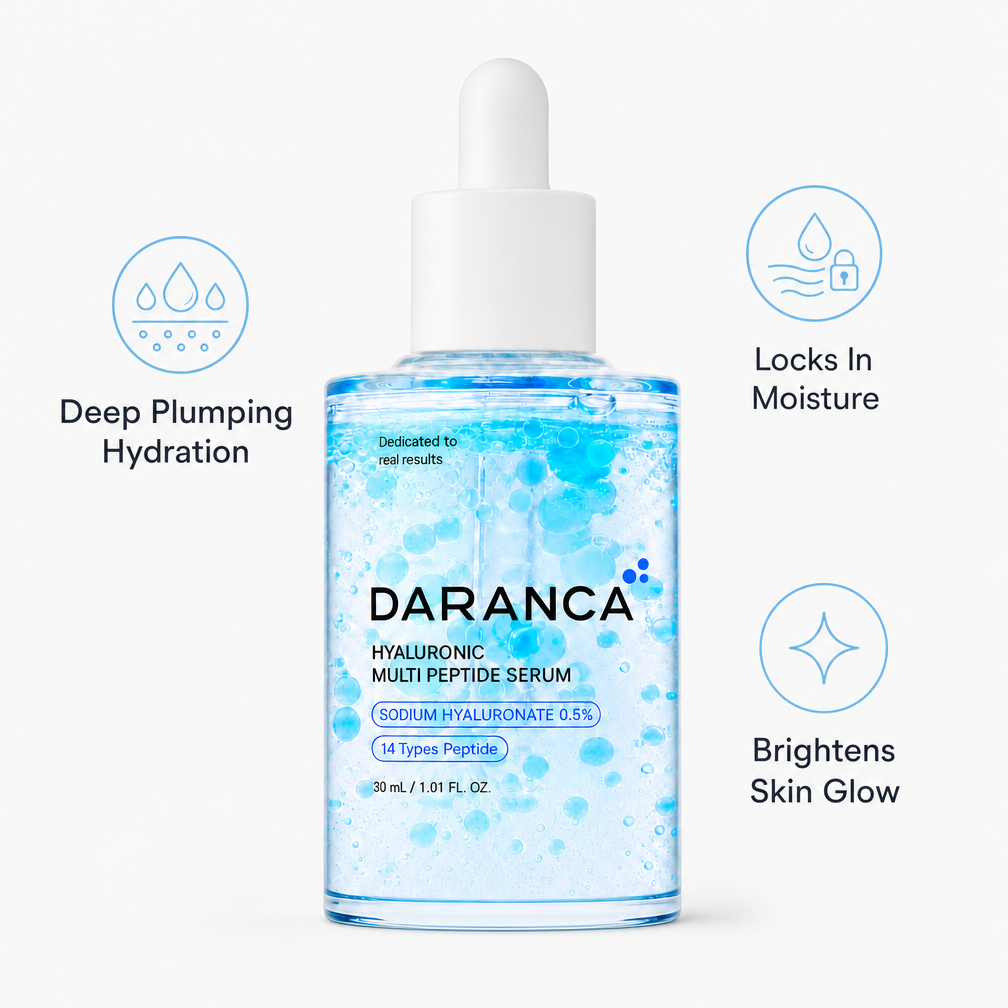 OEM ODM Hyaluronic 14 Types Multi Peptide Face Serum Sodium Salmon DNA PDRN Long Lasting Plumping Hydrating