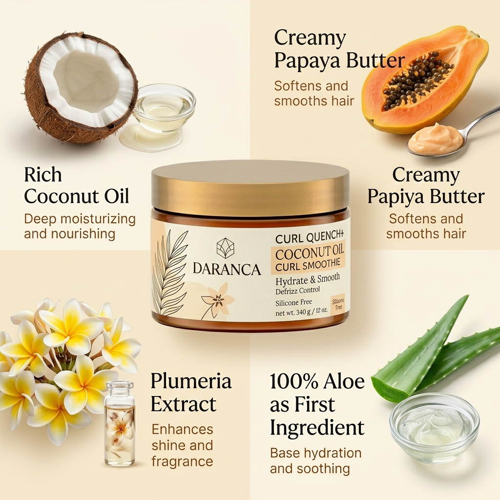 Curl Quench Coconut Oil Smoothie Hair Cream