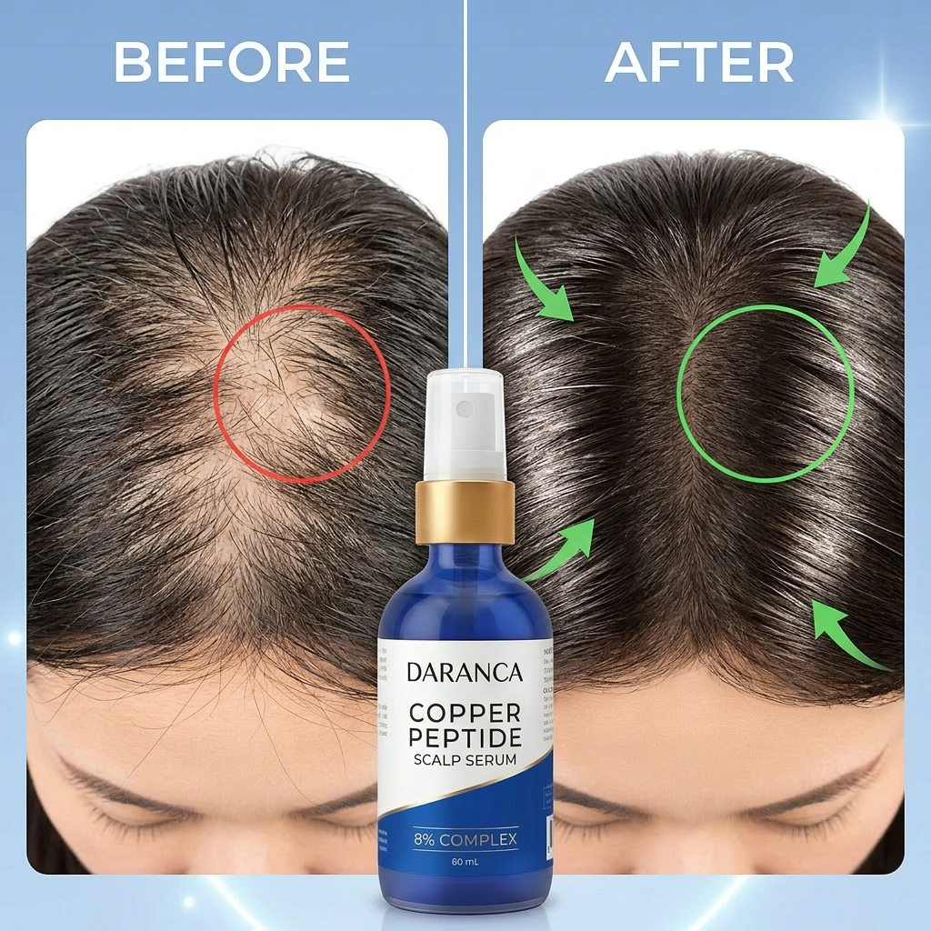 8% Complex Copper Peptide Scalp Hair Growth Serum Spray 60mL