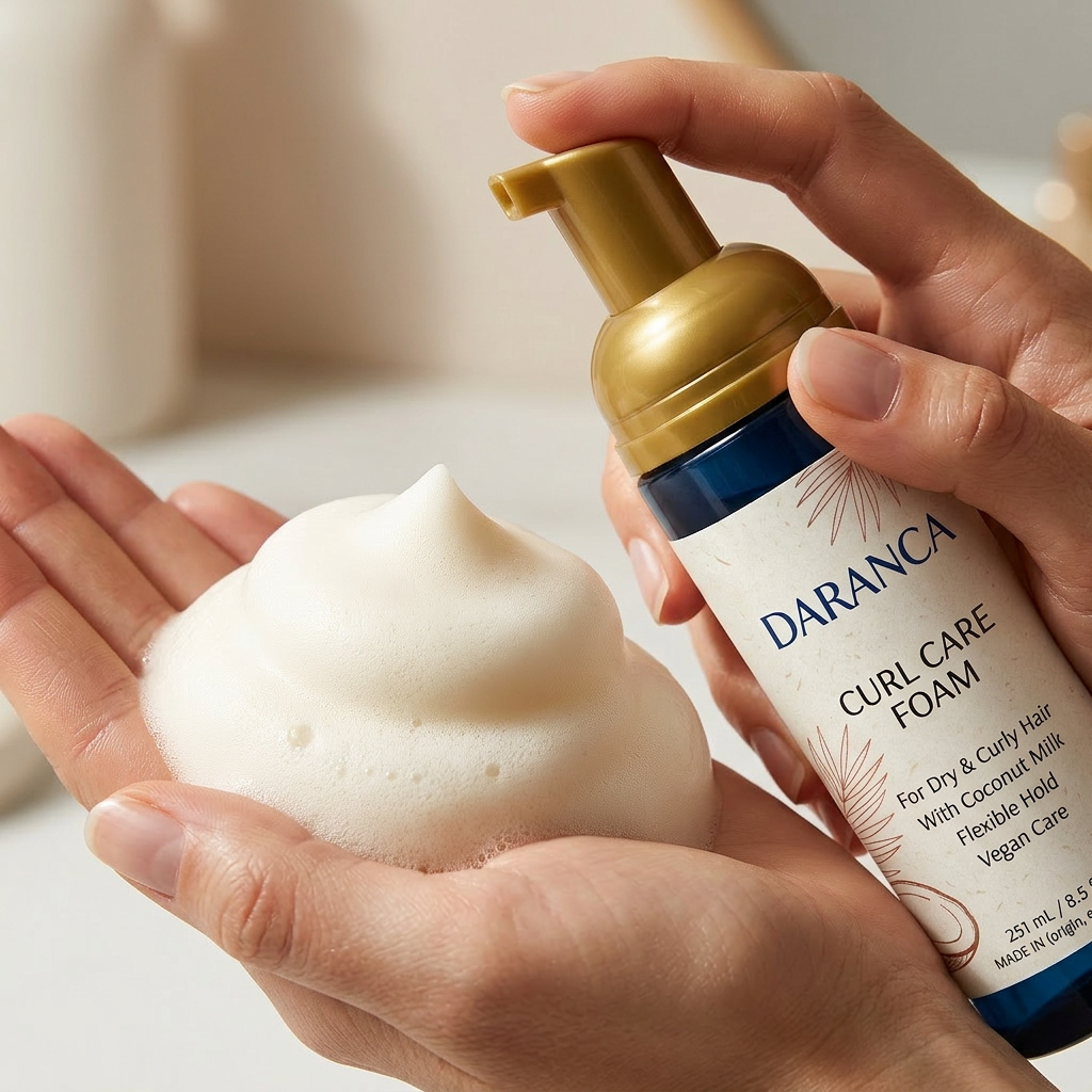 Curly Hair Styling Coconut Milk Nourishing Foam Mousse