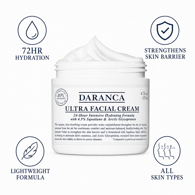 Wholesale Custom DARANCA Ultra Face Cream 4.5% Squalane Barrier Repair Moisturizer 125ml