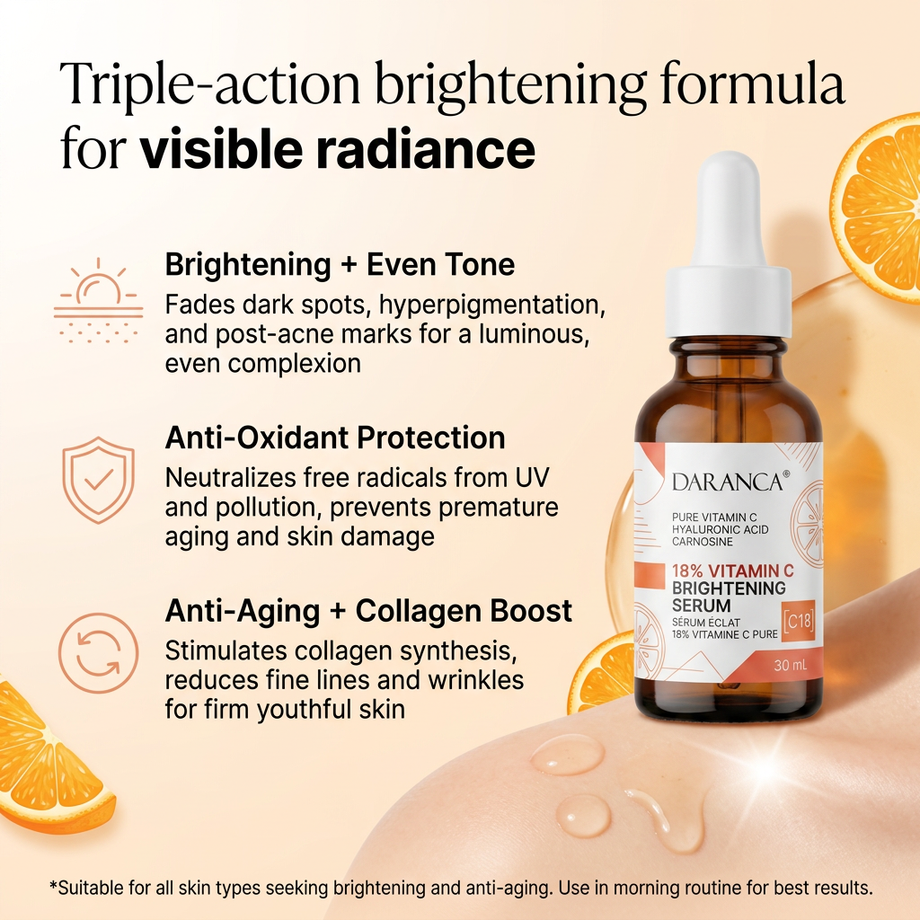 Brightening Anti Aging 18% Vitamin C Face Serum