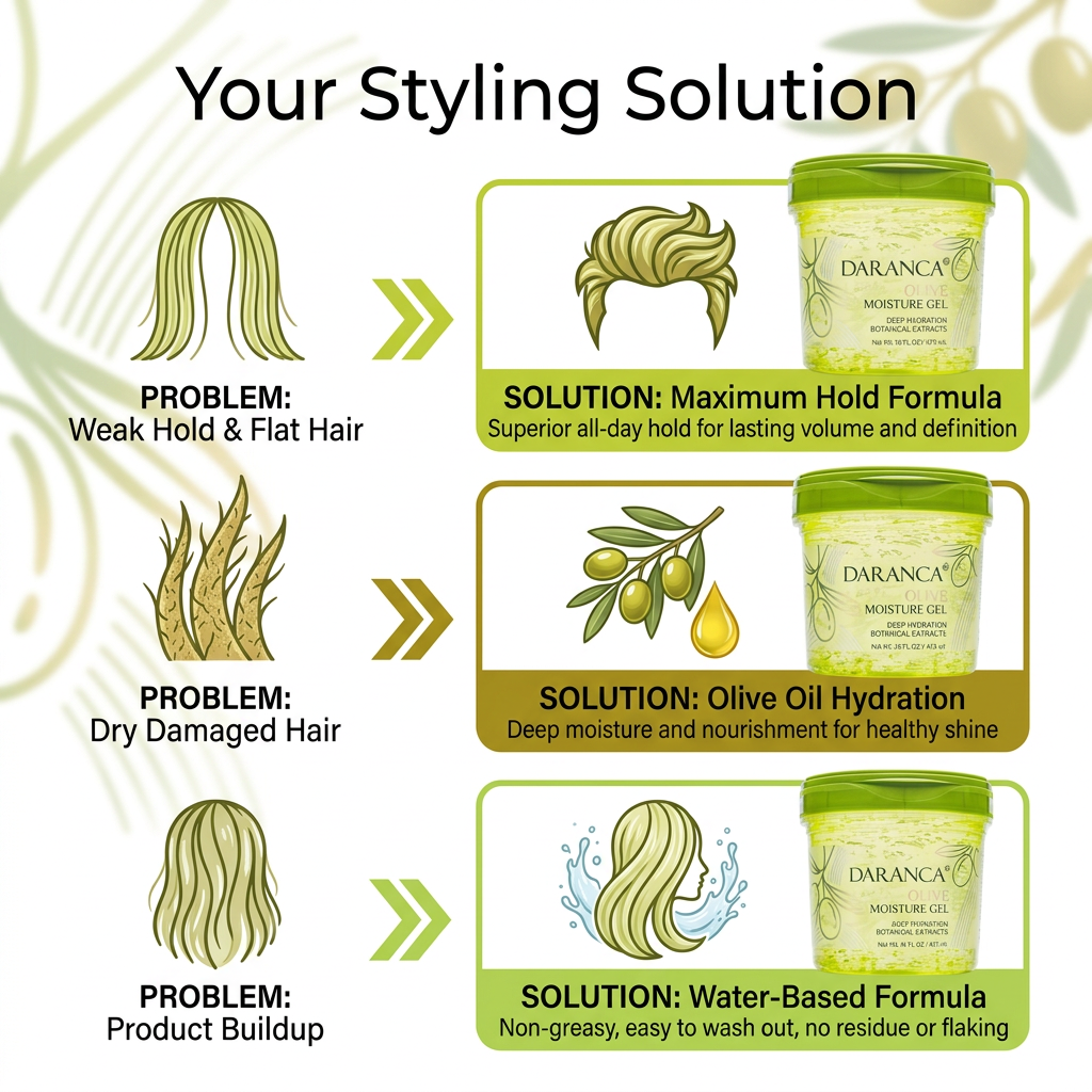 Olive Oil Curl Hair Product Deep Moisturizing Hydrating Gel