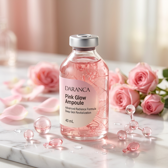 Kaca Pelembab Pencerah Kulit Pink Glow Face Ampoule 40 Ml